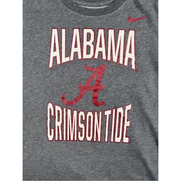Nike Alabama Crimson Tide T-Shirt Women's Large Gray Heather NCAA Football Tee - Picture 4 of 7